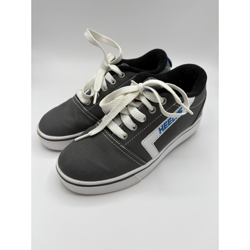 Heelys Retro Y2K Youth Skate Shoes w/ Wheels Gray Blue Size Y3 (EU‎ 34)